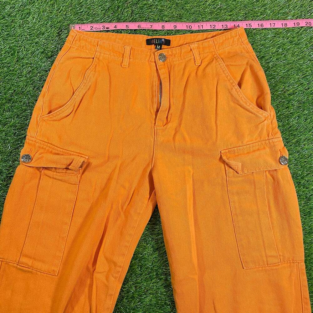 dELiA*s Orange Cargo Pants Size M